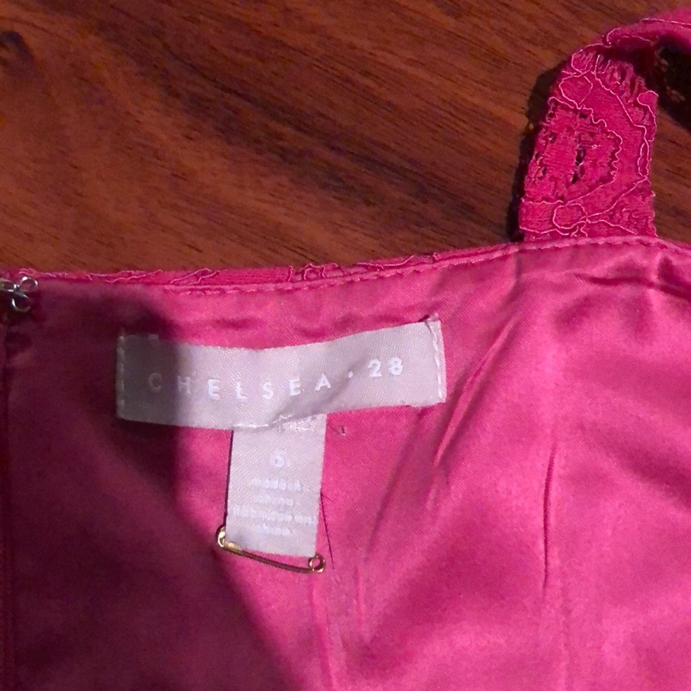 NWOT Chelsea28 Pink Lace Dress - Picture 3 of 4